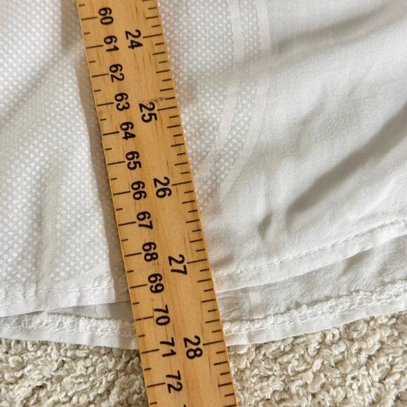 Femme Fatale Top womens Sz S popover made in Italy white sheer sequin Blouse New - Picture 8 of 15